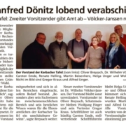 Dr. Manfred Dönitz lobend verabschiedet
